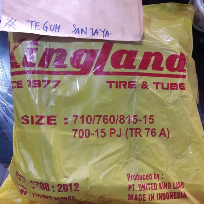 Ban dalam mobil ukuran Ring Velg 15 PJ (pentil panjang) KINGLAND