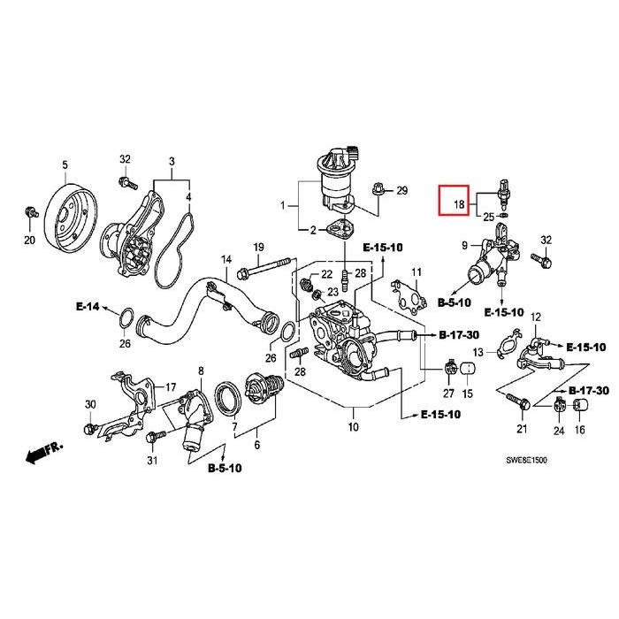 Switch Temperature Crv 2007-2012, Crv Gen 3 2000Cc