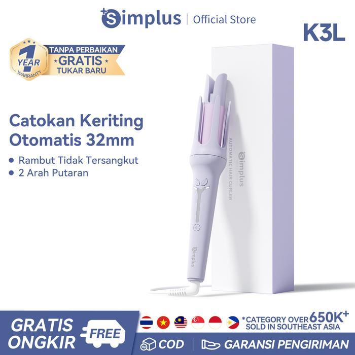 Super DealsSimplus Pink - Venus Curler Otomatis Hair Curler 32Mm/ 3 Tingkat Suhu/ Hair Curler
