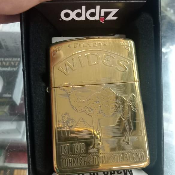DISKON Korek Zippo Motif Camel OLD Made in USA Grade Original