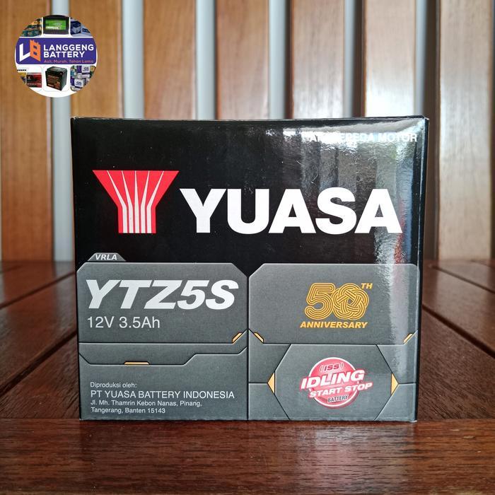 Aki Motor Shogun 125, Supra X 125, Skywave, Nvl Yuasa Ytz5S Aki Kering