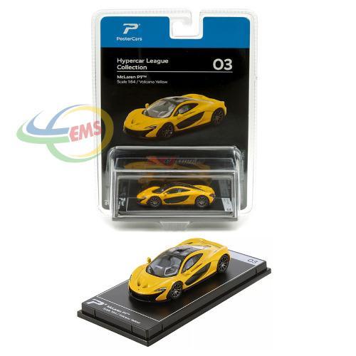 H03B - Postercars 1:64 Mclaren P1 Volcano Yellow