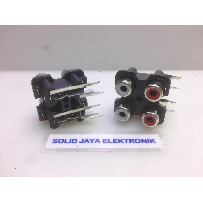 NEW Soket RCA 4 Pin - Contra RCA 4 Pin - Terminal RCA 4 Pin