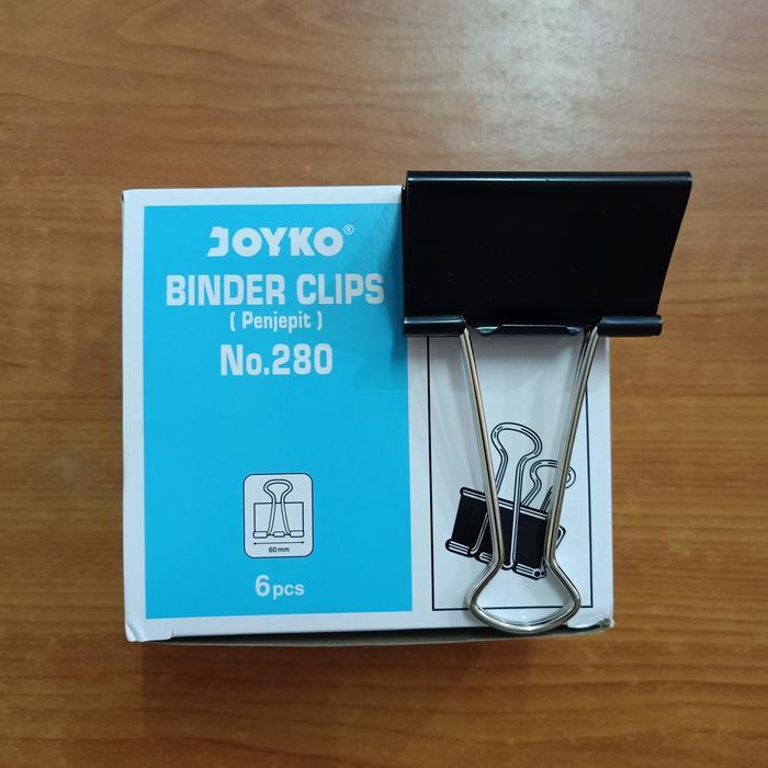 BINDER CLIPS NO 280 KLIP KERTAS PAPER CLIP PENJEPIT KERTAS 60 MM BESAR