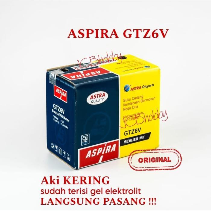 Aki kering ASPIRA GTZ6V MF ASTRA Otoparts