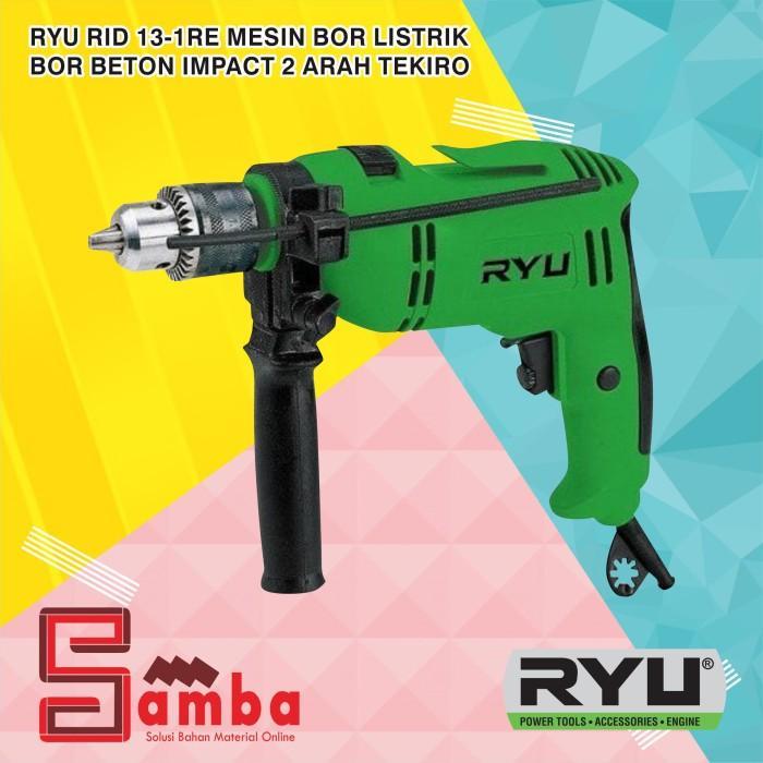 Ryu Rid 13-1 Re 600 Watt Mesin Bor Listrik Bor Tembok Beton Impact Drill 2 Arah Tekiro