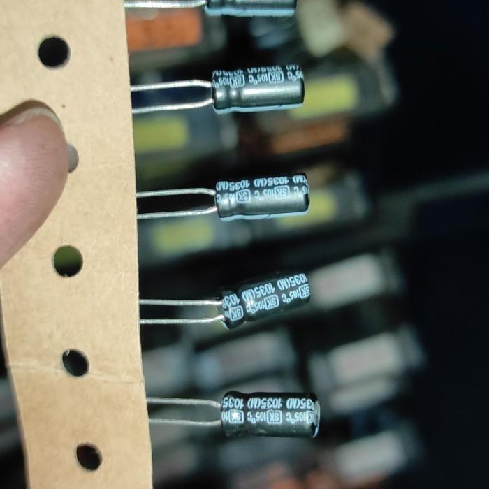 TERLARIS 500pcs 10uf 25V 10 uF 25 V isi 500pcs Elko Elco Kapasitor