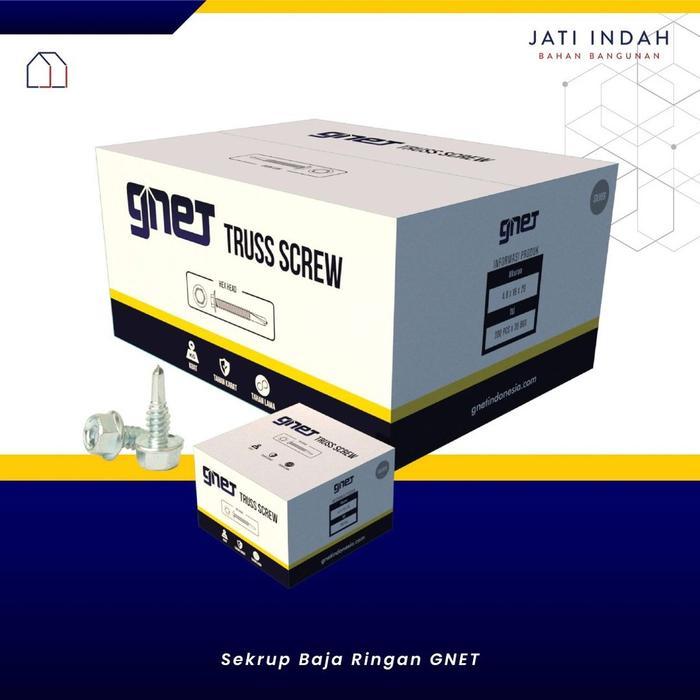 @#@#@#] Sekrup Baja Ringan GNET 1 Box isi 200 pcs Truss Screw Skrup Baut Hex