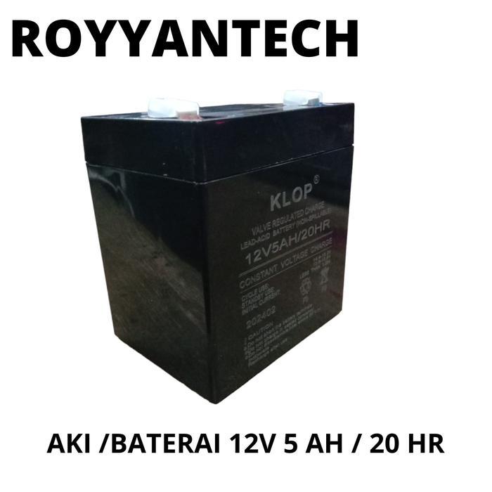 Baterai 12V 5 Ah Klop Aki Salon 12 Volt 5Ah 20Hr Ups