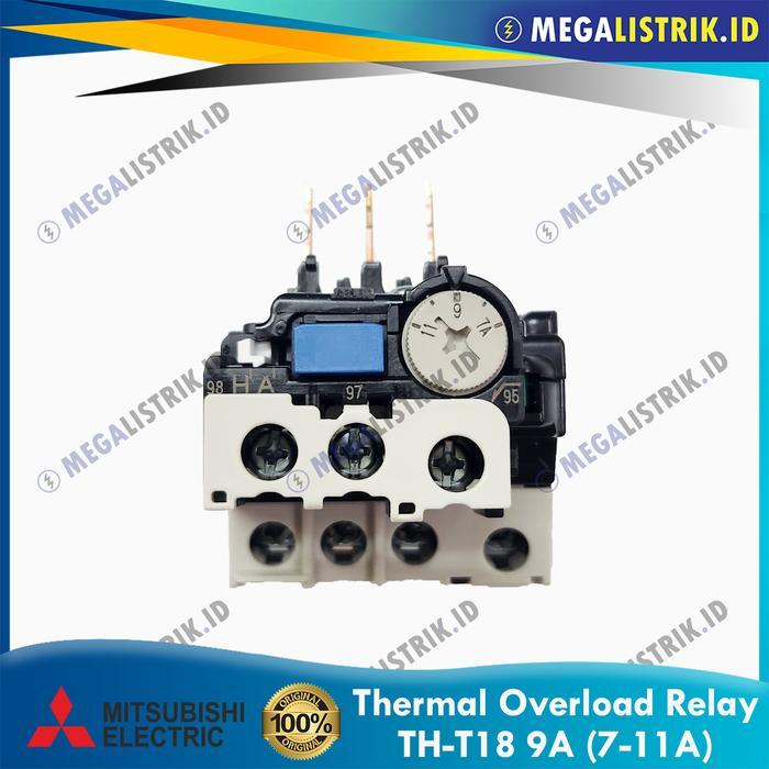 Naka Ulem - Mitsubishi Th-T18 9A 7-11A / Thermal Overload Relay Tht18 9 Ampere Terbaru 