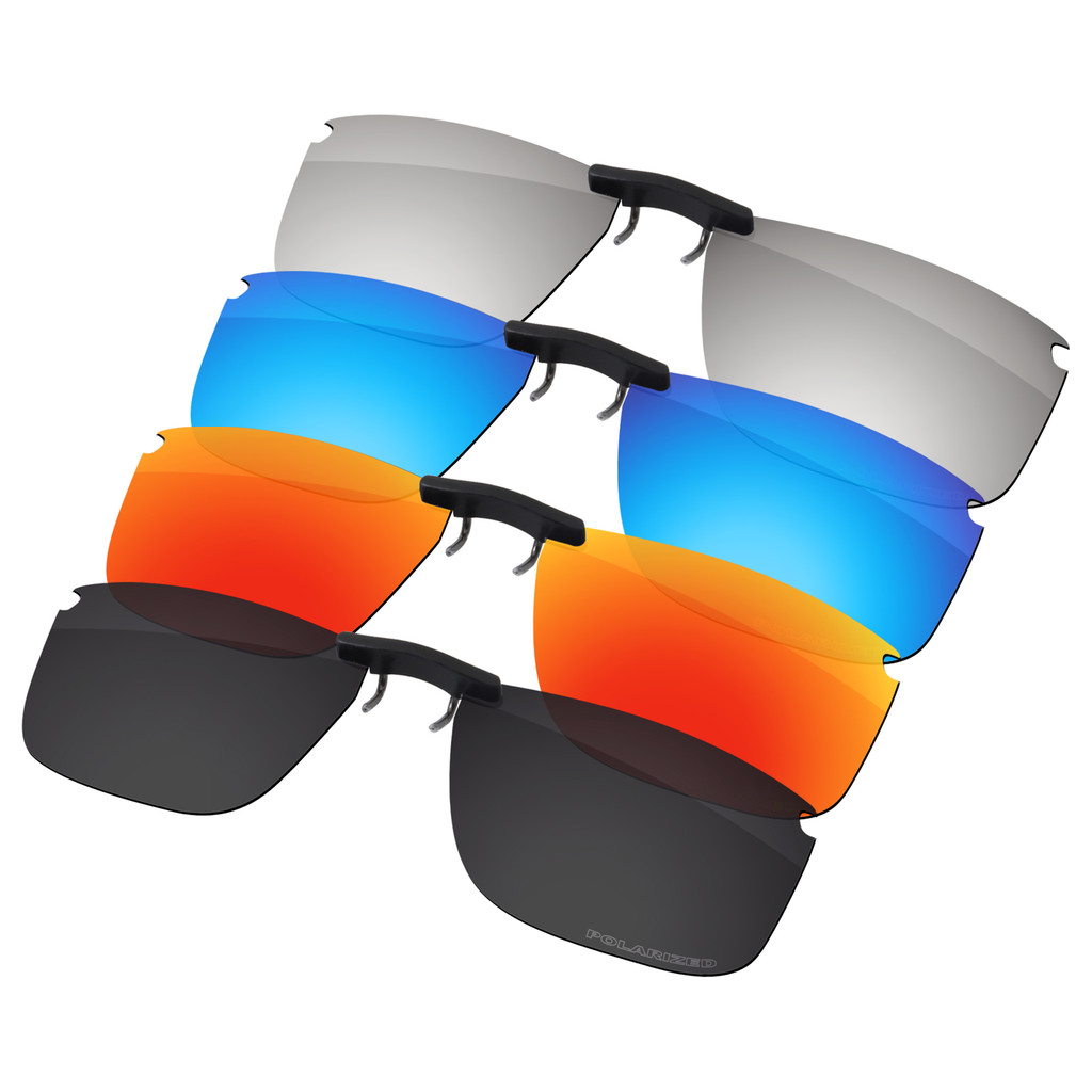 ELuxonsight Polarized Clip-on Sunglasses Clip onto Eyeglasses for Oakley Socket 5.0 OX3217-55