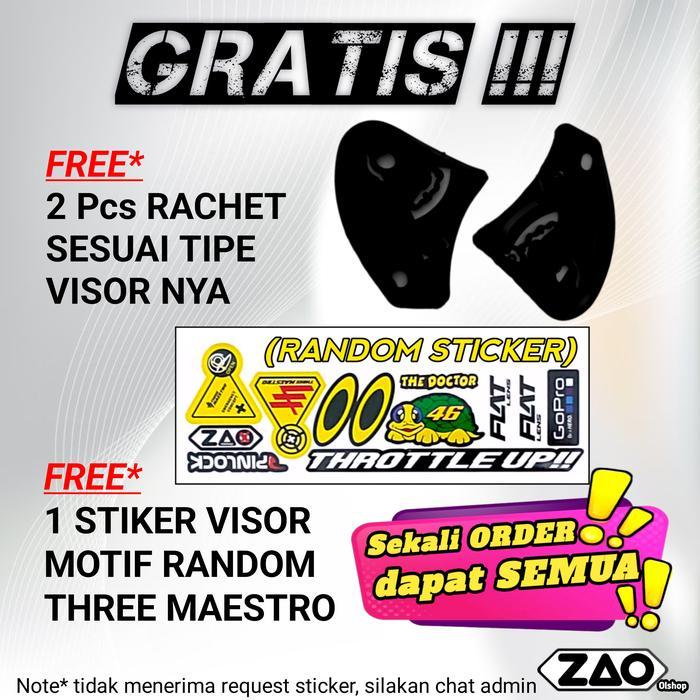 Rc Asia Motor - Kaca Helm Ink Dynamic Helmet Flat Venom Open Ink Helmet Original Dinamik Visorflat