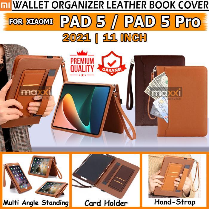 Xiaomi Mi Pad 5 Bookcover Flipcover Case Hand Bag Sarung Dompet Kulit