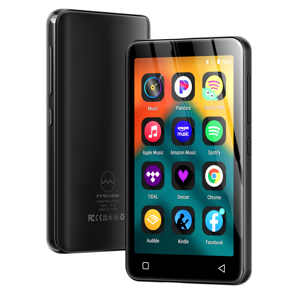 Portable MP4/MP3 Player Bluetooth Speakers & WiFi, Digital Audio Player Support Spotify, Deezer, Car