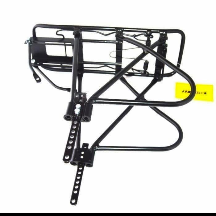 Wimcycle United - Rak Bagasi Touring United Alloy D10 Adjustable Adjuster Classic Jadul Hitam Dan