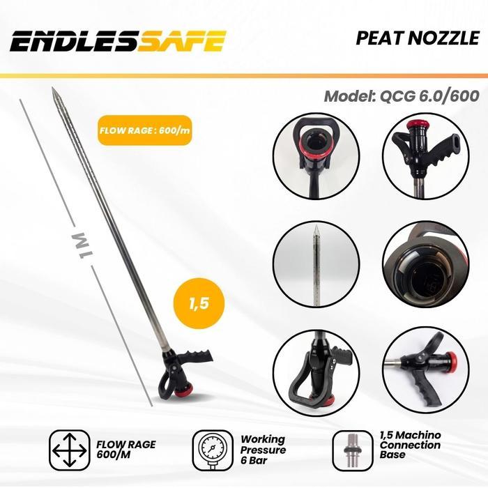 Peat Nozzle Pemadam Api Gambut Nozzle Pemadam Karhutla Tekanan Tinggi