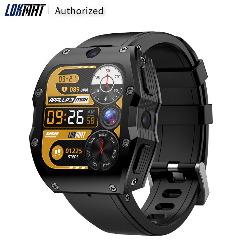 4G LTE LOKMAT APPLLP 3 MAX Smartwatch  4GB +128GB Android Waterproof
