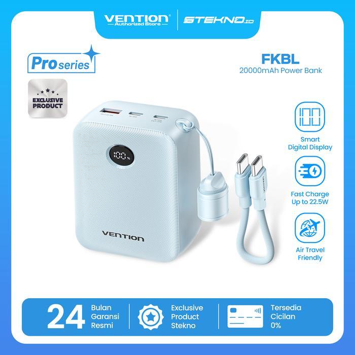 Vention Gadget - Vention Powerbank Pro Series 20000Mah 22.5W Built In Cable Fast Charging Dual Port