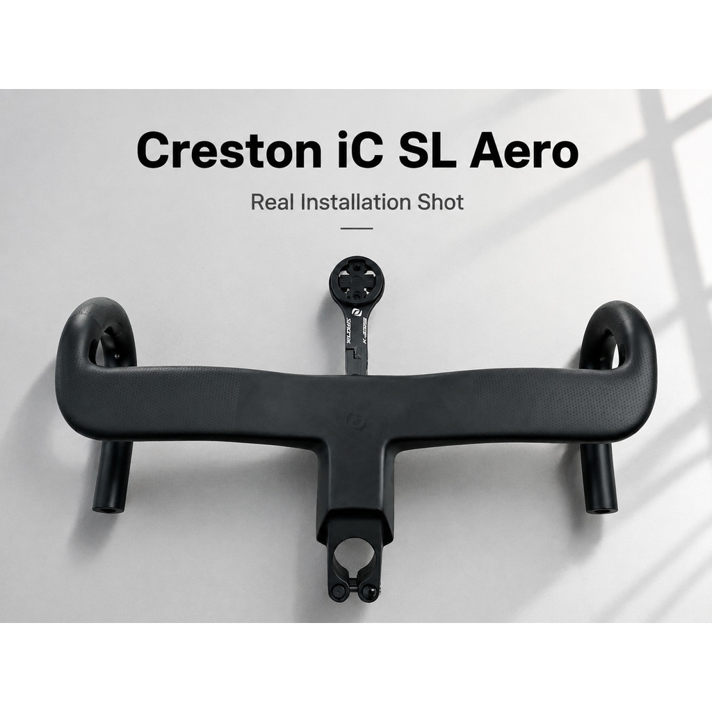 Sync IC Aero Front Computer Mount Gopro Mount Speedometer GPSGarminBrytonWahoo Inserts Fits Creston