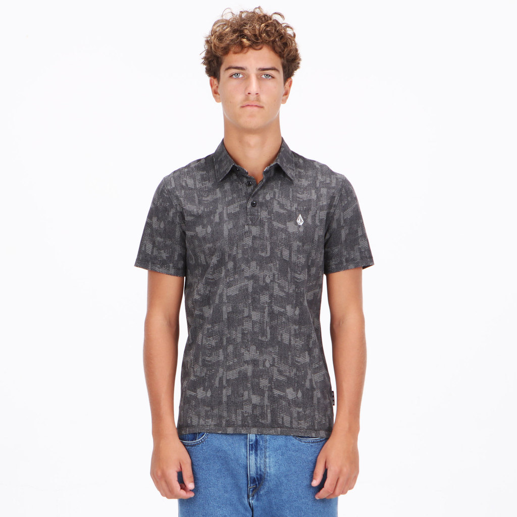 VOLCOM - MPL ROWLAND SHORT SLEEVE POLO BLACK