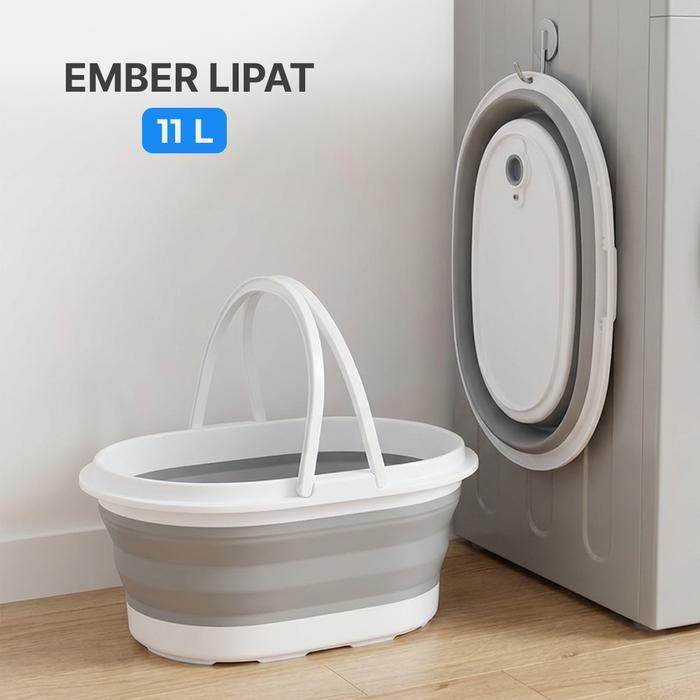 Ember Baskom Lipat Persegi Kotak Pel Lantai Laundry Besar Serbaguna