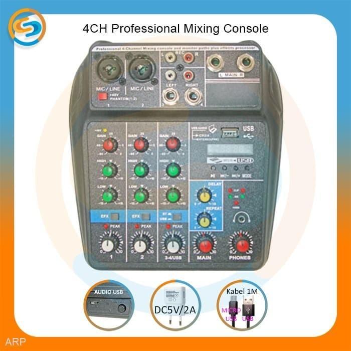 Professional Mixing Console 4 Channel Arp