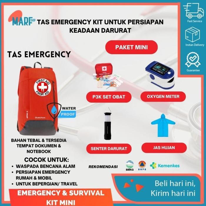 TAS EMERGENCY BENCANA EMERGENCY KIT P3K TAS DARURAT TAS EVAKUASI MEGATHRUST BENCANA ALAM TAS