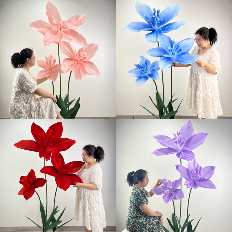 2.1 Meters Flower Artificial Flowers Wedding Party Supplies Stage Layout Road Guide Flowers Garden