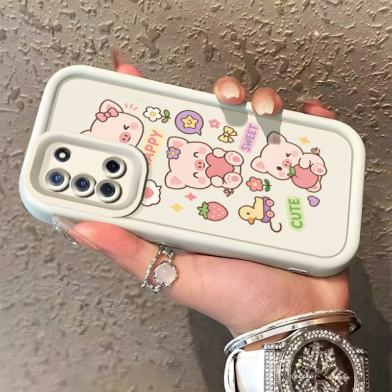 Casing Hp OPPO A52 OPPO A72 OPPO A92 Case Babi Imut Motif Buah & Bunga Imut Banget Kasing Promo Cesi