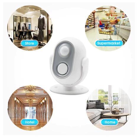 Promo Iautomatic Doorbell Bel Alarm Bel Pintu Otomatis Sensor Sensor Gerak Inframerah Rumah Alarm