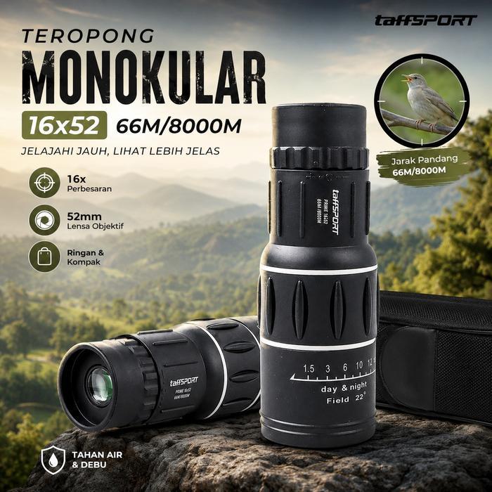 teropong monocular jarak jauh telescope adjustable teleskop