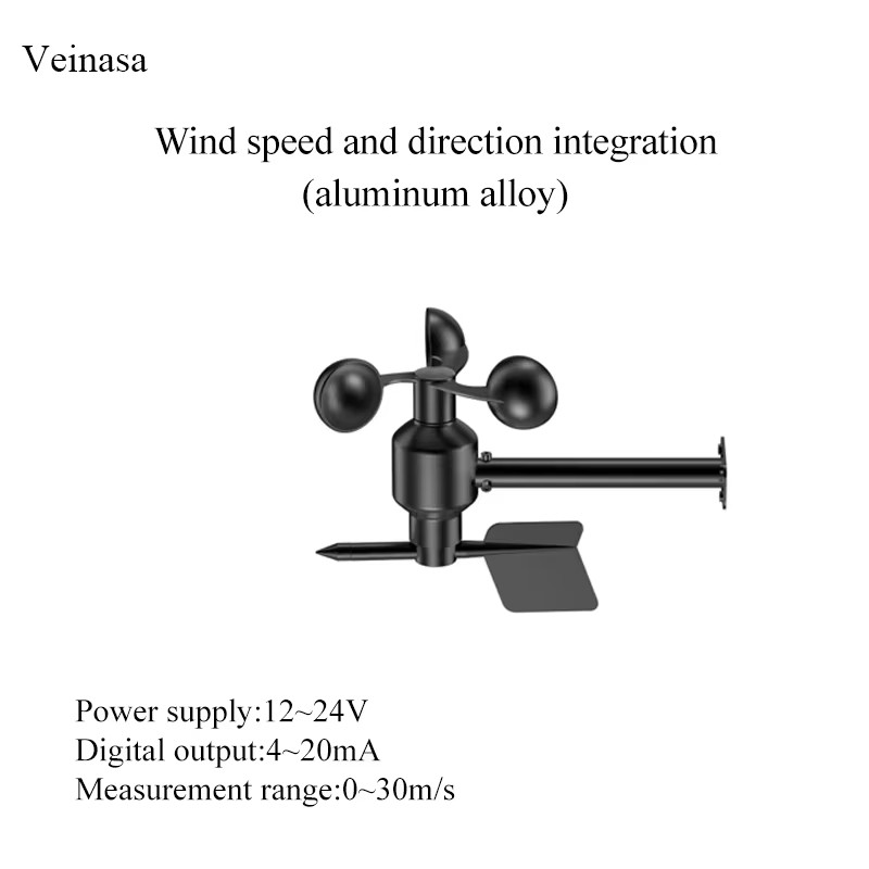 XSWSDS02 Integrated Wind Speed and Wind Direction Sensor Aluum alloy Anemometer Wind speed measuring