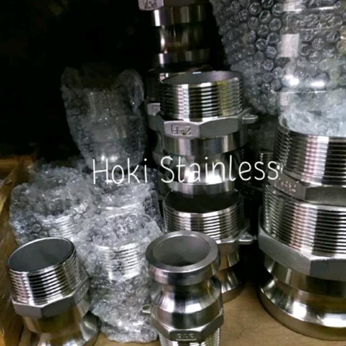 Camlock Fitting / Camlock Coupling Ss 316 Type F Ukuran 3/4" Inch