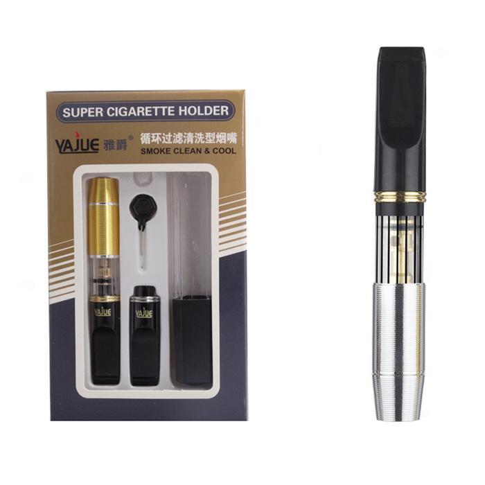 PIPA FILTER ROKOK YAJUE YJ027 PERMANEN KRETEK DENGAN PELONTAR PUNTUNG
