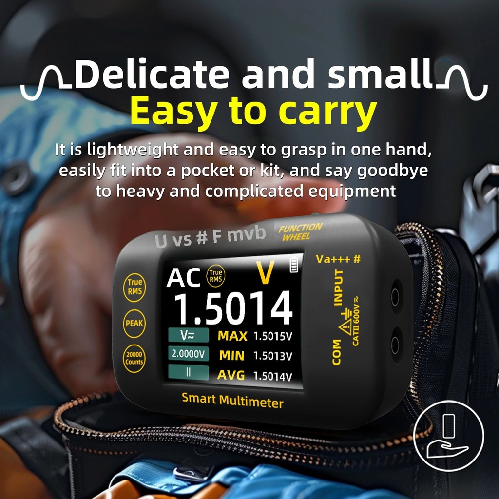 B S40 Smart Rehargeable Digital Multimeter True RMS 20000 ount 1000V D A Voltage Multimeter olor LD