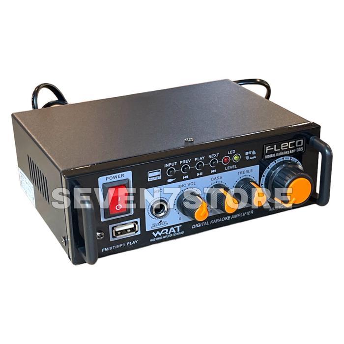 Power Amplifier Bluetooth Fleco D-05 Ampli oke Mini Dital Stereo Mixer