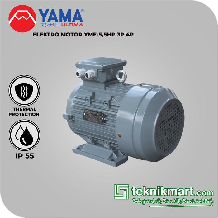 Yama 5,5 HP 3 Phase 4 Pole Elektro Motor/Dinamo