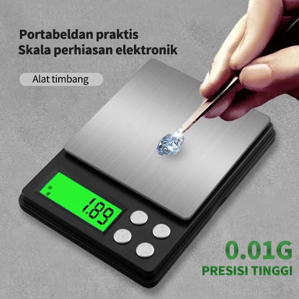 Pocket Scale Timbangan Mini Perhiasan Digital 500G/0.01G Gold Jewelry Scale High Quality Original