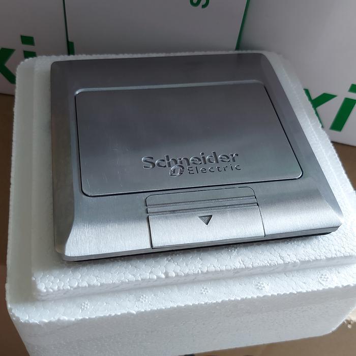Stop Kontak lantai isi 2 Power + Data Schneider