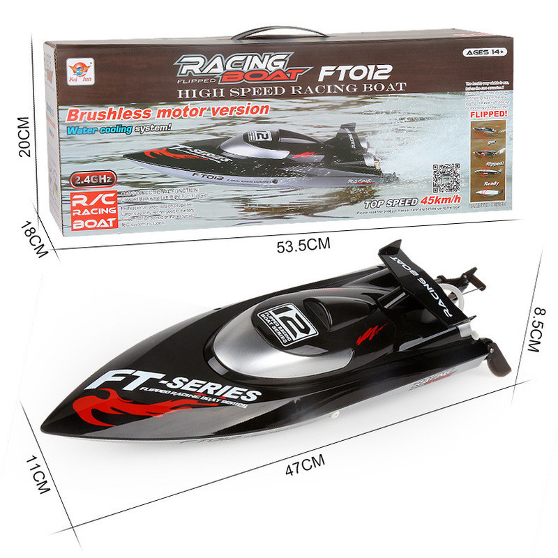 FT012 High-Speed Brushless Motor Remote Control Boat Electric Racing Yacht ter Toy Model 2.4G For