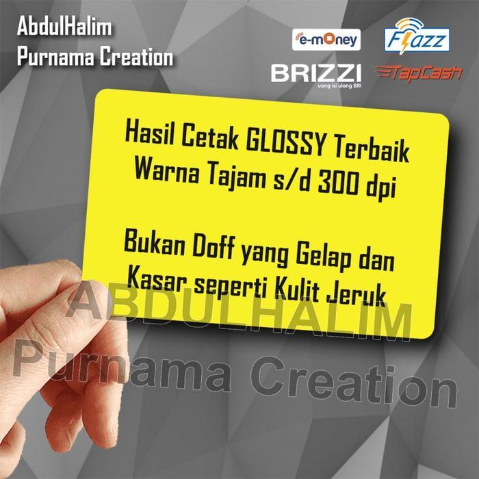 READY id card BUMN emoney etoll brizzi tapcash custom kartu glossy mengkilap