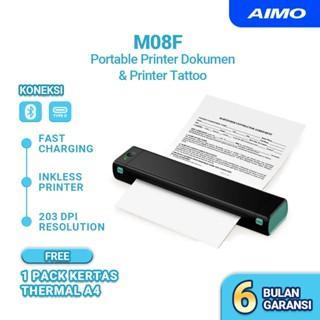 Aimo M08F Printer Portable Thermal Printer A4 Hvs/Printer Tattoo Wireless Bluetooth Inkless Printer