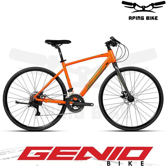 Sepeda Genio Sweep R 700 Sepeda Hybrid-Gravel Genio Sepeda Roadbike - Orange, M
