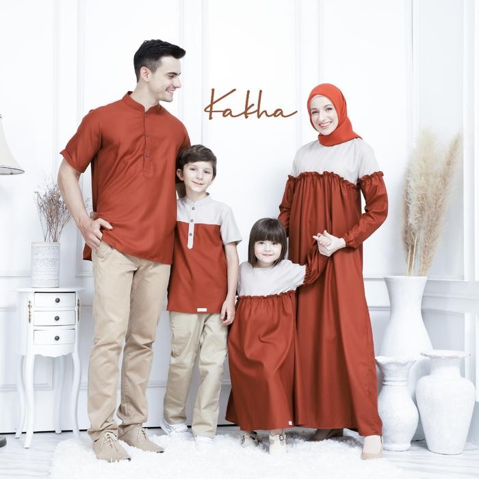 Kakha- Raya Series (Terracotta) Sarimbit Keluarga Muslim