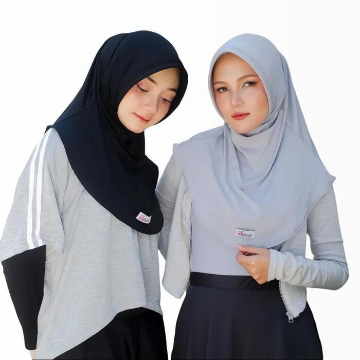 Sedia ZIYA Hijab Pinguin Bergo Oval Jilbab Olahraga Faeyza