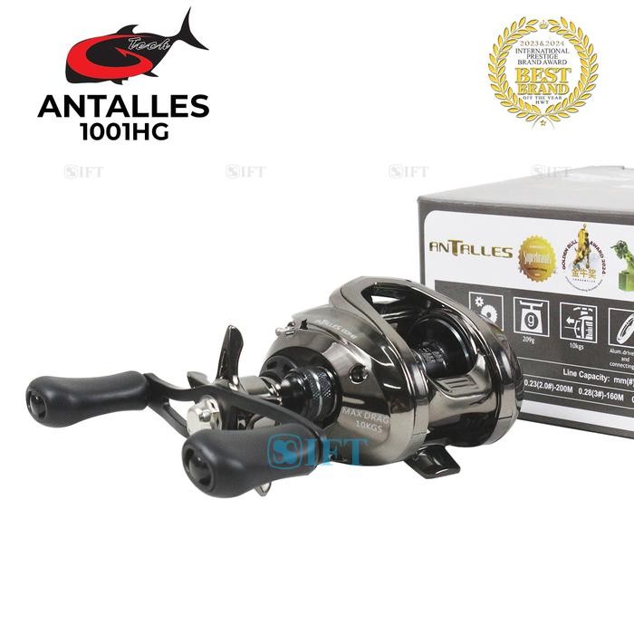 Reel BC G-TECH ANTALLES 1001 HG Salt Water Bait Casting Rawa Muara Sungai Laut GTech