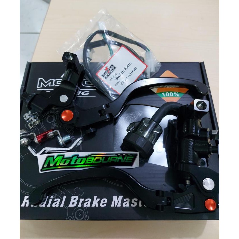 Master Rem Moto1 Racing Kanan Dan Kiri Kopling Set Black Moto 1 Racing