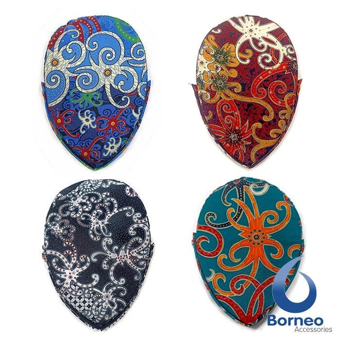 ASLI Peci Kopiah Songkok Batik Kalimantan 01 READY STOCK