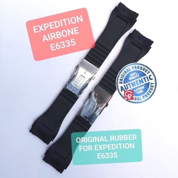 Rubber Expedition Original E6335 E 6335 Mc Airborne Tali Jam Tangan