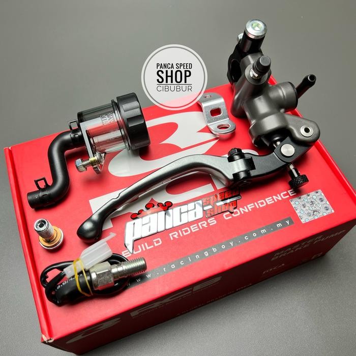 MASTER REM RCB S1 17MM SET HANDLE KOPLING KIRI S1 TITANIUM GREY ABU